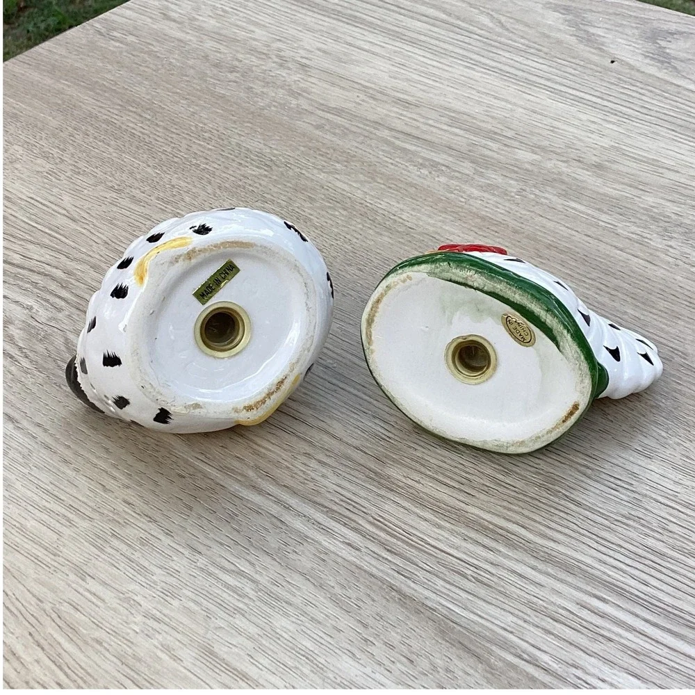 Vintage Ceramic Hen Salt and Pepper Shakers‎ Set Farmhouse Kitchen Decor